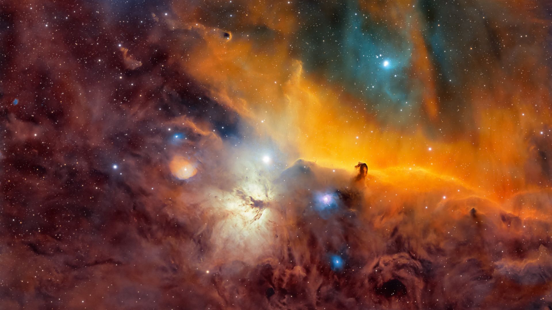 Astrofotógrafo passa 115 horas capturando a Nebulosa Cabeça de Cavalo com detalhes impressionantes usando telescópio de quintal.