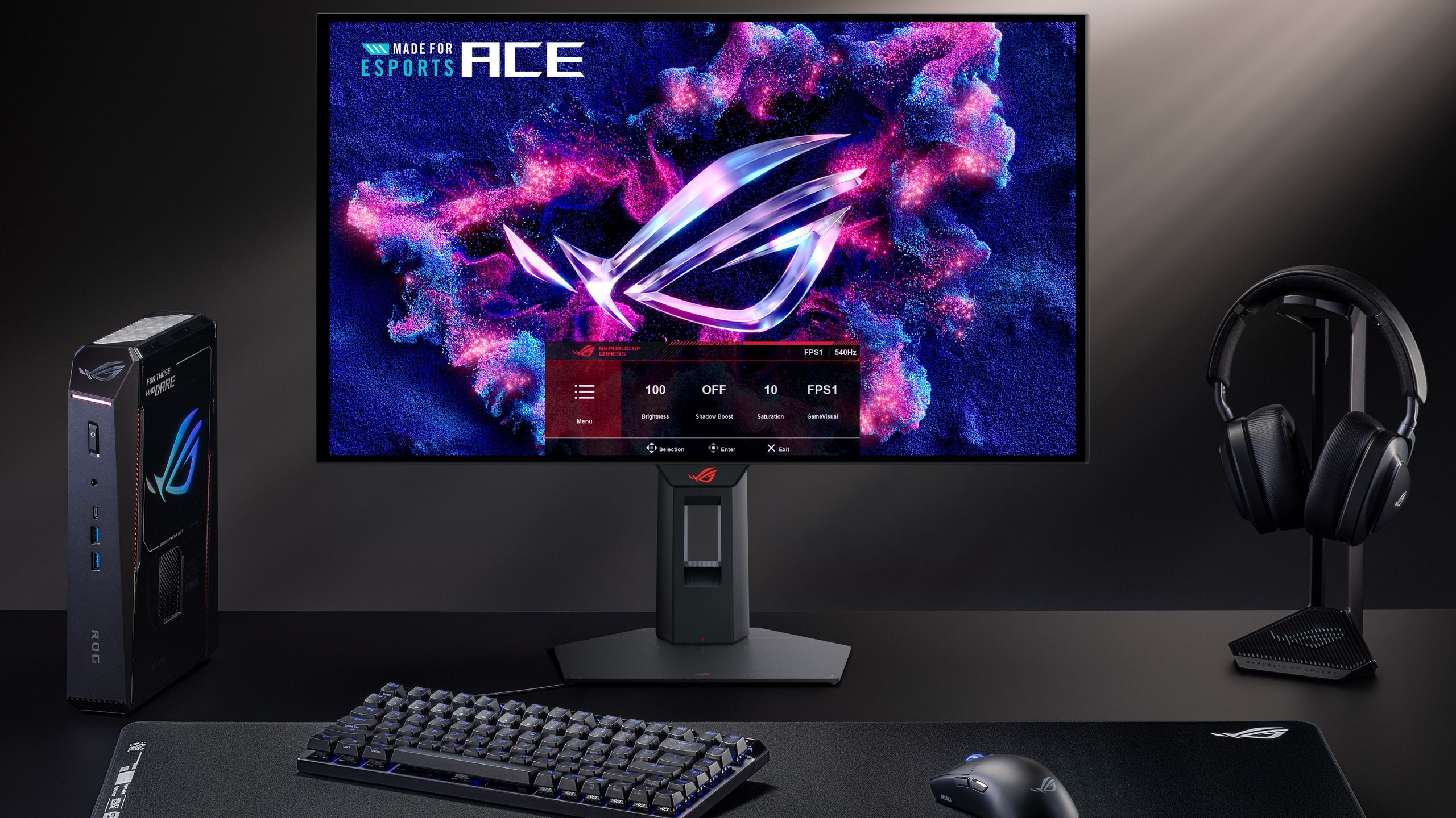 Monitor gamer OLED pioneiro da Asus alcança 540Hz em 1080p — modelo ROG Strix OLED está entre quatro novidades