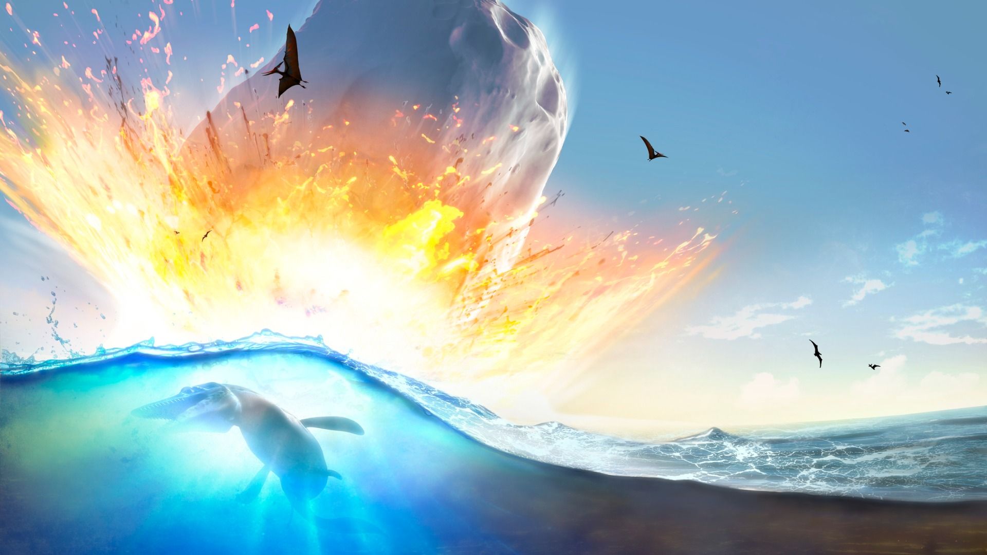 O asteroide que extinguiu os dinossauros pode ter criado um vasto habitat subterrâneo para a vida que durou 8 milhões de anos.