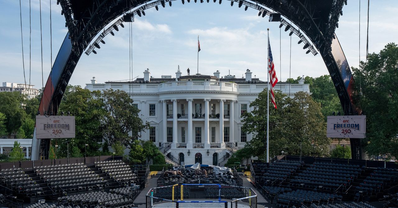O evento do UFC na Casa Branca de Donald Trump seria embaraçoso em qualquer lugar