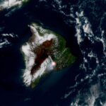 Uma erupção vulcânica vista do espaço | Foto espacial do dia 17 de junho de 2026 Uma erupção vulcânica vista do espaço | Foto espacial do dia 17 de junho de 2026