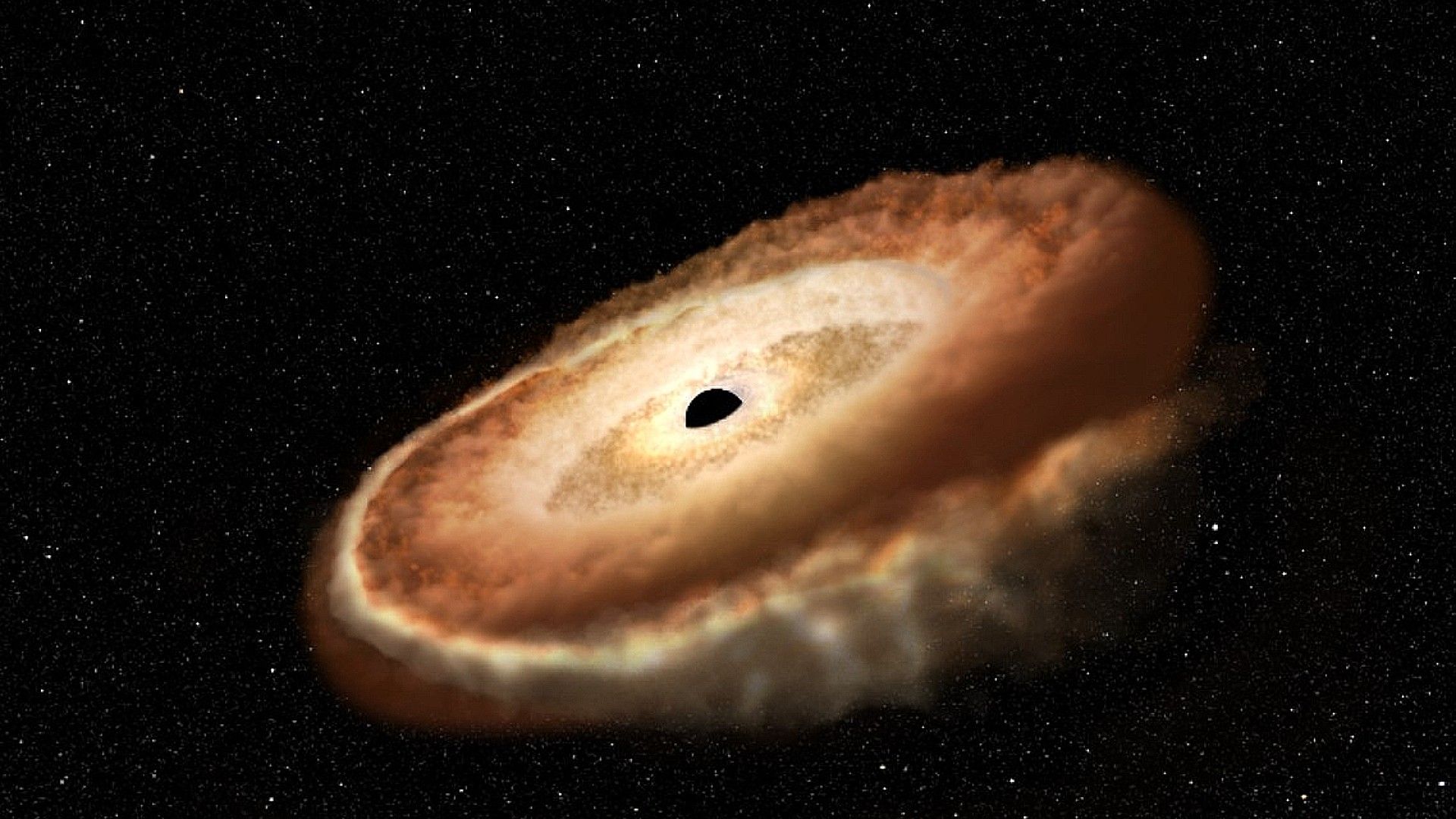 Astrônomos resolvem o mistério dos arrotos cósmicos atrasados dos buracos negros.